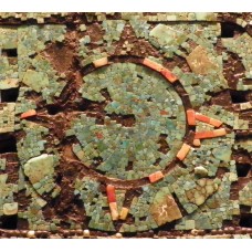 Mixtec Aztec, ceremonial shield, four-point solar disc